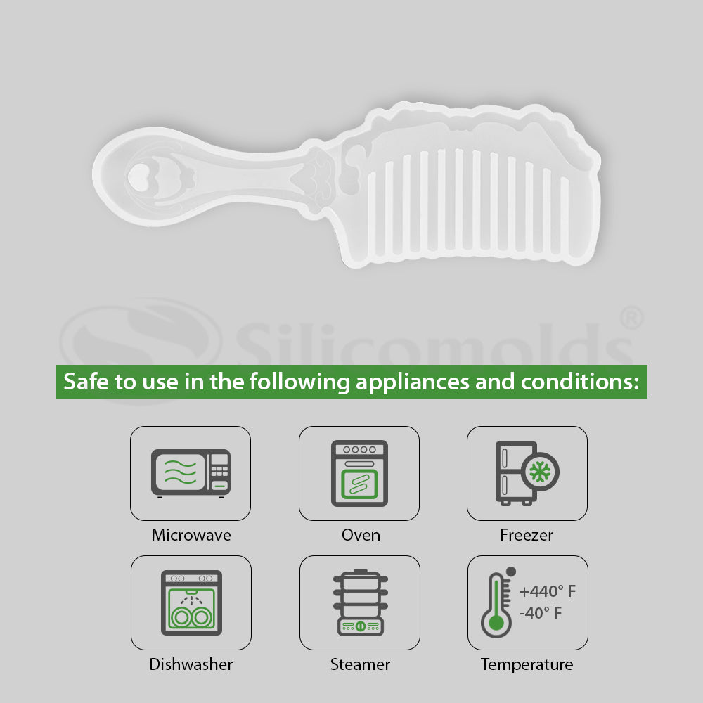 SILICOMOLDS - RESIN MOLD FOR COMB - 7" - URP091-RM