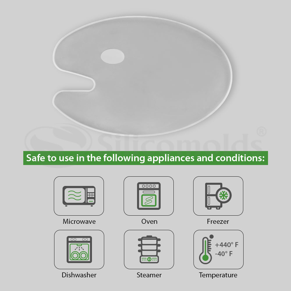 SILICOMOLDS 12" COLOR PALETTE MOLD URP131RM