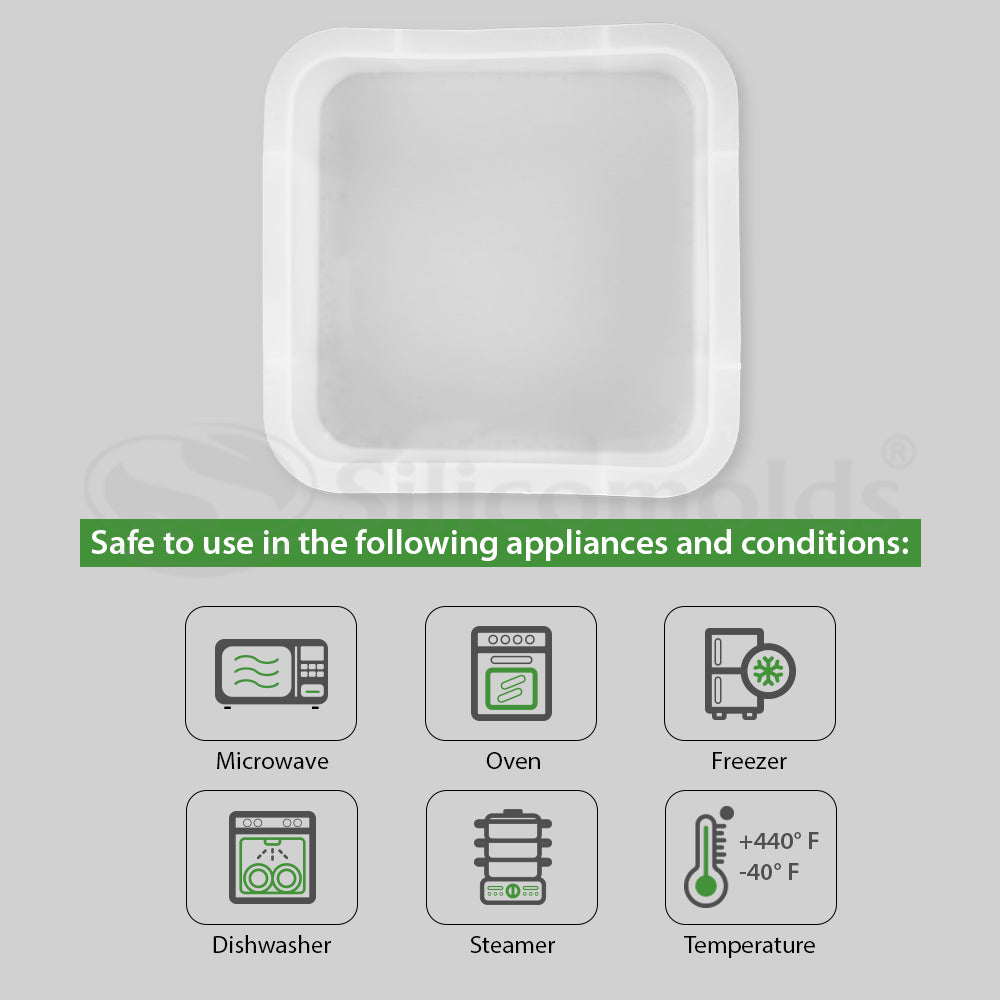 SILICOMOLDS - 6" X 50MM - SQUARE DEEP CASTING MOLD - URP199-RM