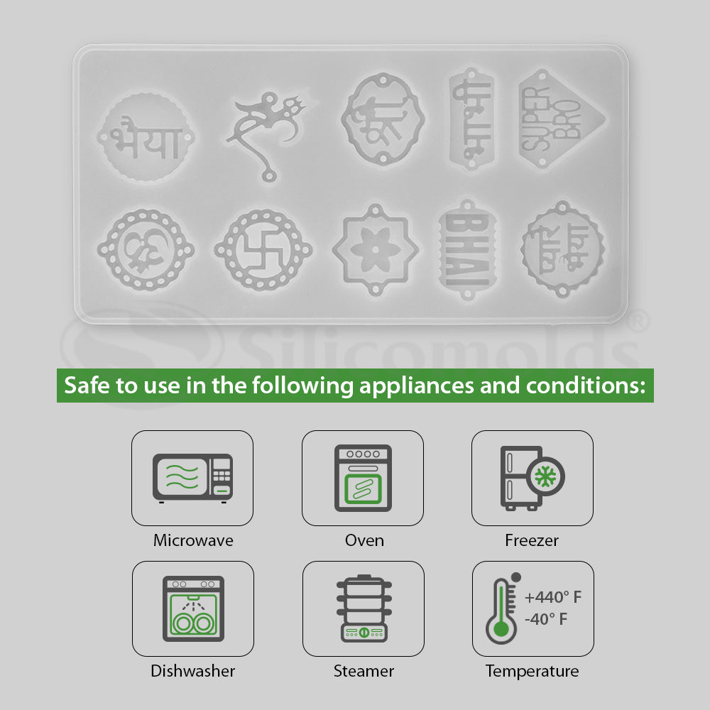 SILICOMOLDS-SUPER BRO RAKHI RESIN MOLD- URP255RM