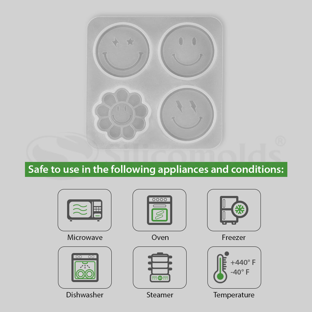 SILICOMOLDS-SMILIEY POPSOCKET MOLDSURP- 261-RM