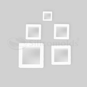 SILICOMOLDS - BLOCK/CUBE RESIN MOLD - SET OF 5 - URP081RM
