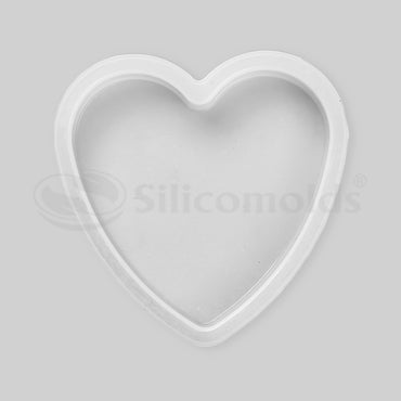 SILICOMOLDS - 5.5" X 20mm Heart Shape Deep Casting Mold - URP209RM