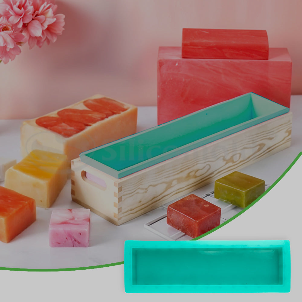SILICOMOLDS - Silicone Rectangle Loaf Mold-1.5 Kgs- 3" X 2" X 12"- URP020SM
