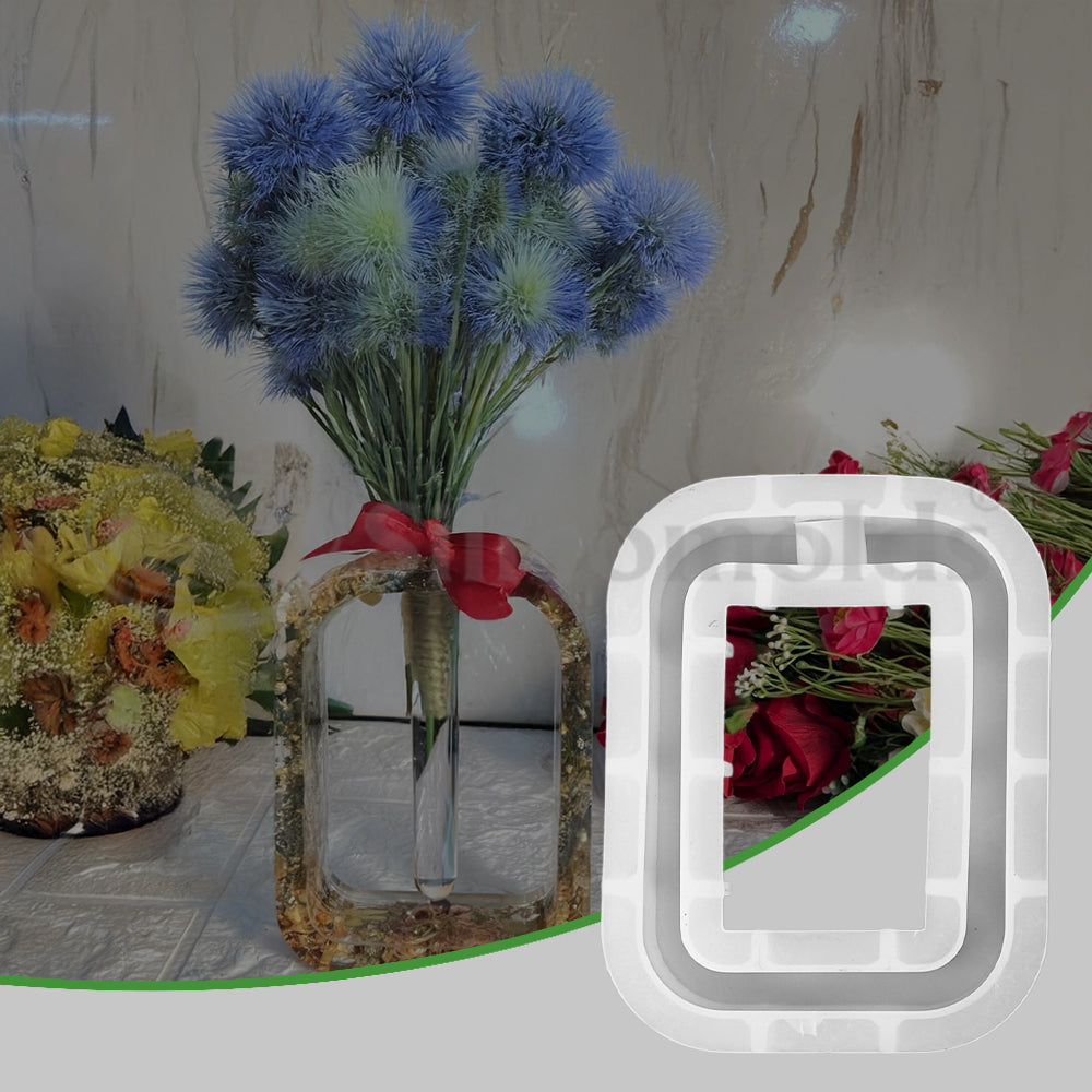 SILICOMOLDS - Rectangular Shape Tube Planter Mold - URP181RM