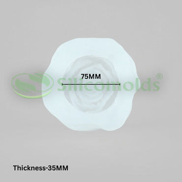 Silicomolds - 3" peony flower candle / wax mold-URP415CM