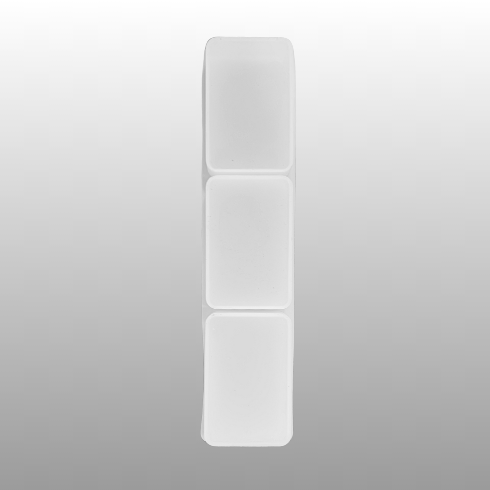 SILICOMOLDS – 40gms – Rectangle -3 Cavities Silicone Soap Mold-URP060SM