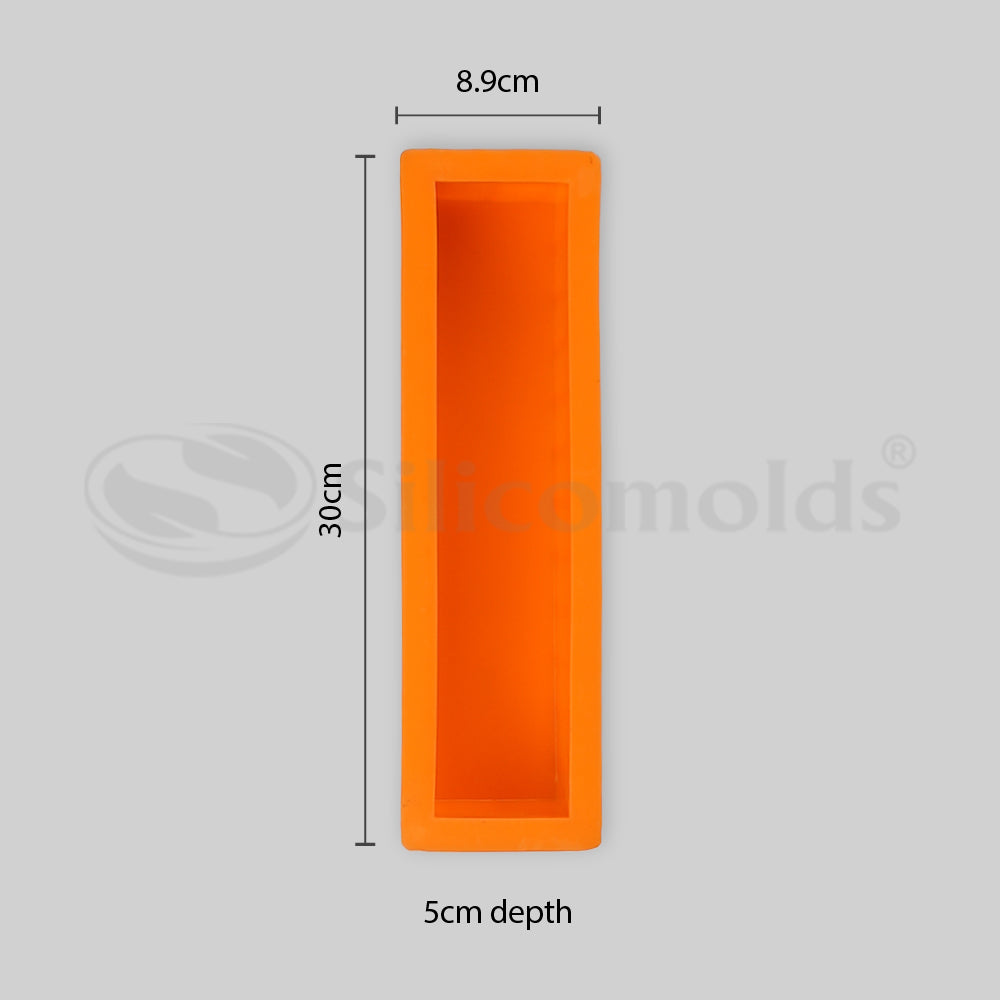 SILICOMOLDS - 1.8 Kgs - 3.5" X 2" X 12" - Silicone Loaf Mold -URP021SM