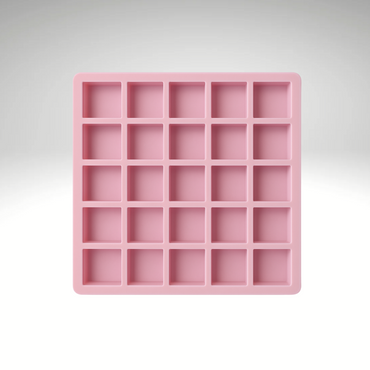 SILICOMOLDS - 50gms - Square Shape -25 Cavities Silicone Soap Mold-URP011SM