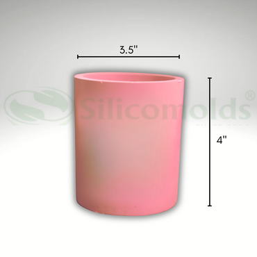 SILICOMOLDS - 3.5" W X 4" L - Plain Planter Mold- URP320PM