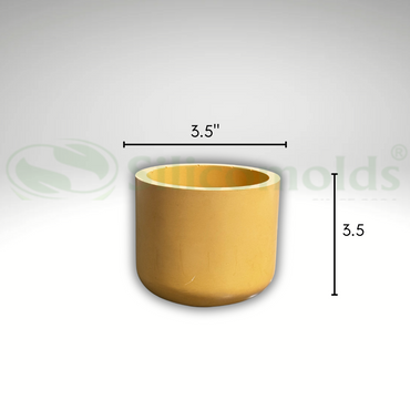 SILICOMOLDS - 3.5 W X 3" L - Rounded Bottom Planter Mold- URP323-PM