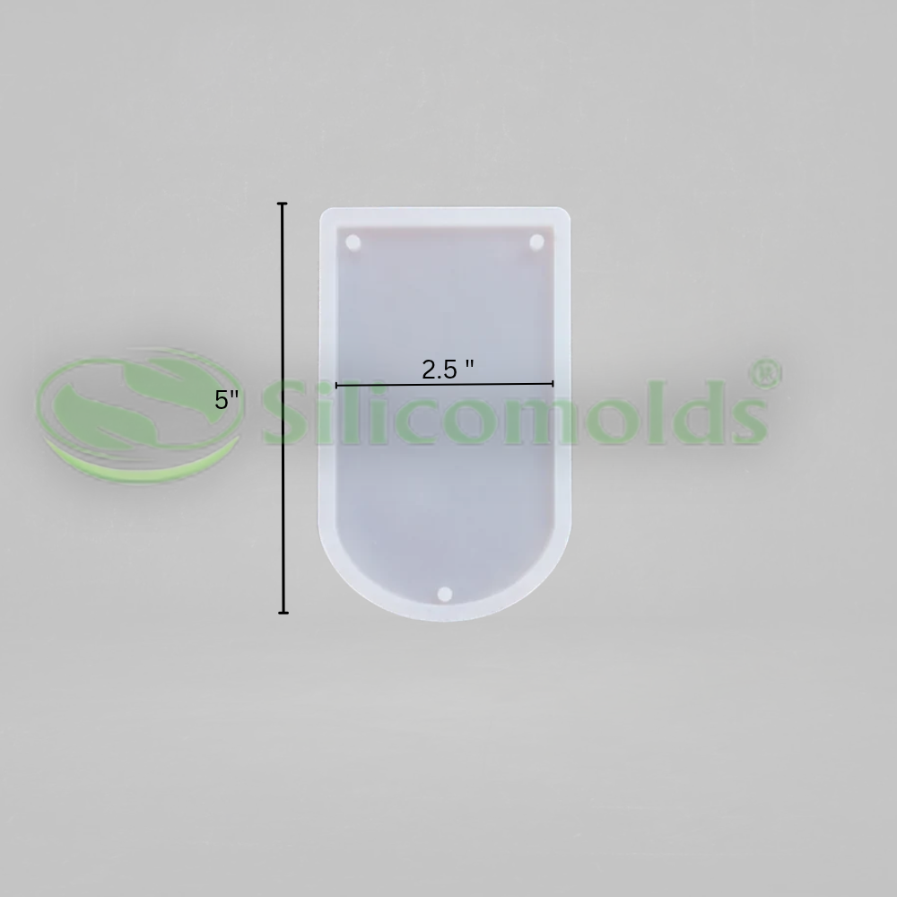 SILICOMOLDS-5" x 2.5" semi oval toran-URP435RM