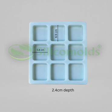 Silicomolds-100gms-Rectangle-Rounded Edge- Shape URP430SM
