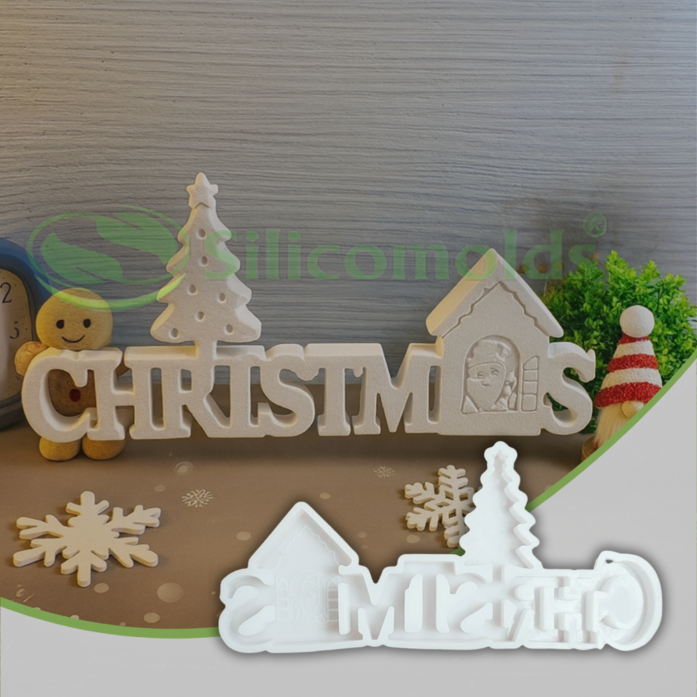 Silicomolds - 12" Christmas home decor mold - URP374RM