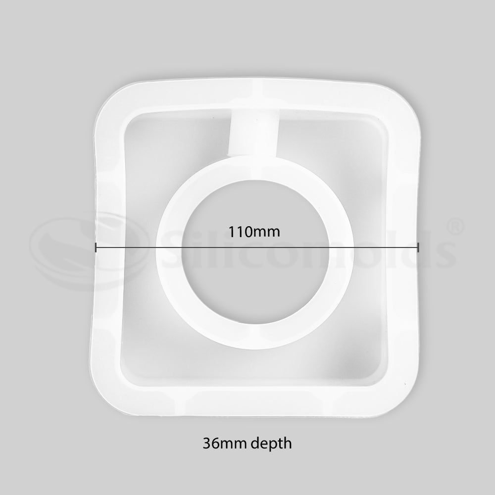 SILICOMOLDS - Square Shape Tube Planter Mold - URP180RM