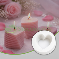 Silicomolds - 2" Layered Heart Candle / Wax / Soap Mold - URP385CM