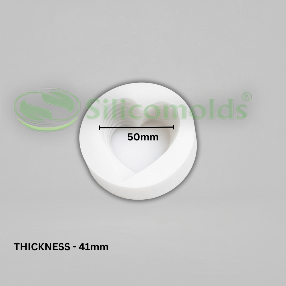 Silicomolds - 2" Layered Heart Candle / Wax / Soap Mold - URP385CM