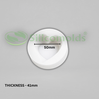 Silicomolds - 2" Layered Heart Candle / Wax / Soap Mold - URP385CM