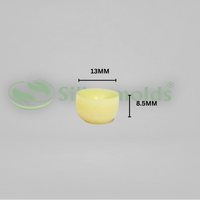 Silicomolds - Ghee Diya Mold - 1gms - Flat Bottom - 13 X 8.5 mm - 60 Cavities - URP368GD