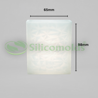 Silicomolds - 4" Textured Square Pillar Mold - URP387CM