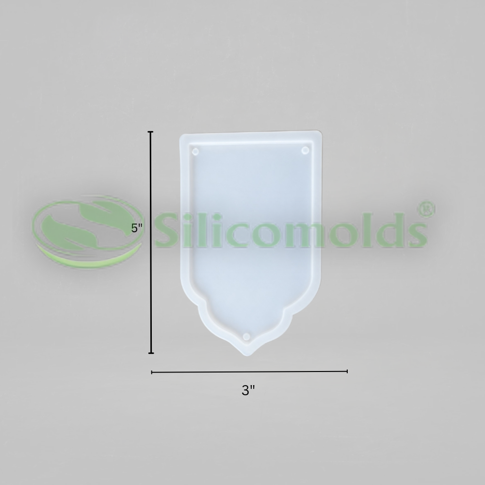 SILICOMOLDS-5" x3" mandir design-2 toran-URP434RM