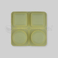 SILICOMOLDS - 125 GMS - ROUND+SQUARE - 4 CVT SILICONE MOLD