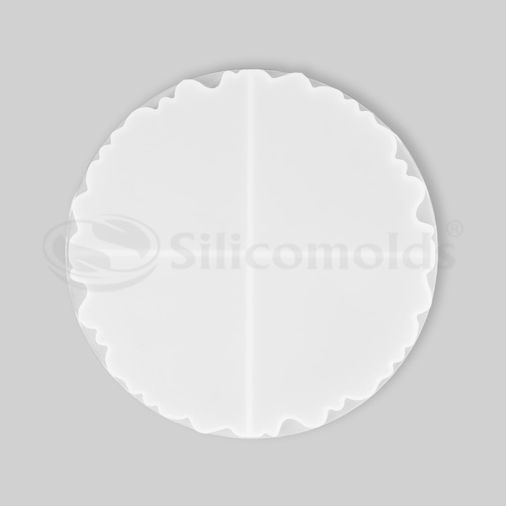 SILICOMOLDS - COASTER MOLD - 4" X 4" - 4 CAVITY - COMMERCIAL QUALITY URP129-RM