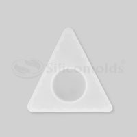 SILICOMOLDS - 4" TRIANGLE SHAPE - TEALIGHT CANDLE HOLDER MOLD - URP152- RM