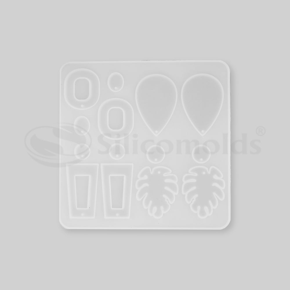 SILICOMOLDS - SILICONE EARRING MOLD - 7 SHAPE - URP205-RM