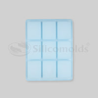 SILICOMOLDS - 75gms - Rectangle Shape - 9 Cavities Silicone Soap Mold-URP002SM