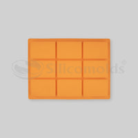 SILICOMOLDS - 90gms - Rectangle Shape -  9 Cavities Silicone Soap Mold-URP049SM
