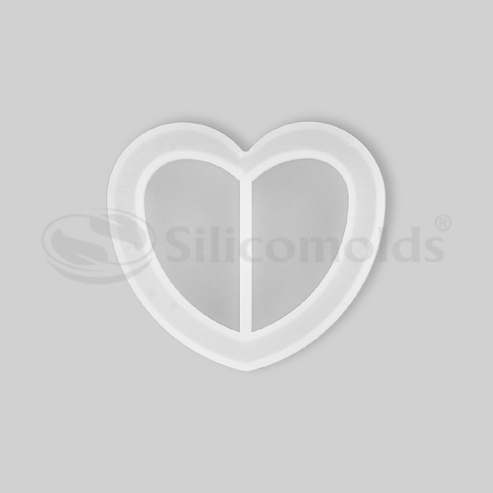 SILICOMOLDS - SILICONE SMALL HEART SHAPE RESIN MOLD - URP072-RM