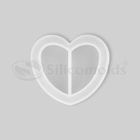 SILICOMOLDS - SILICONE SMALL HEART SHAPE RESIN MOLD - URP072-RM