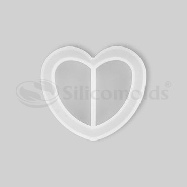 SILICOMOLDS - SILICONE SMALL HEART SHAPE RESIN MOLD - URP072-RM