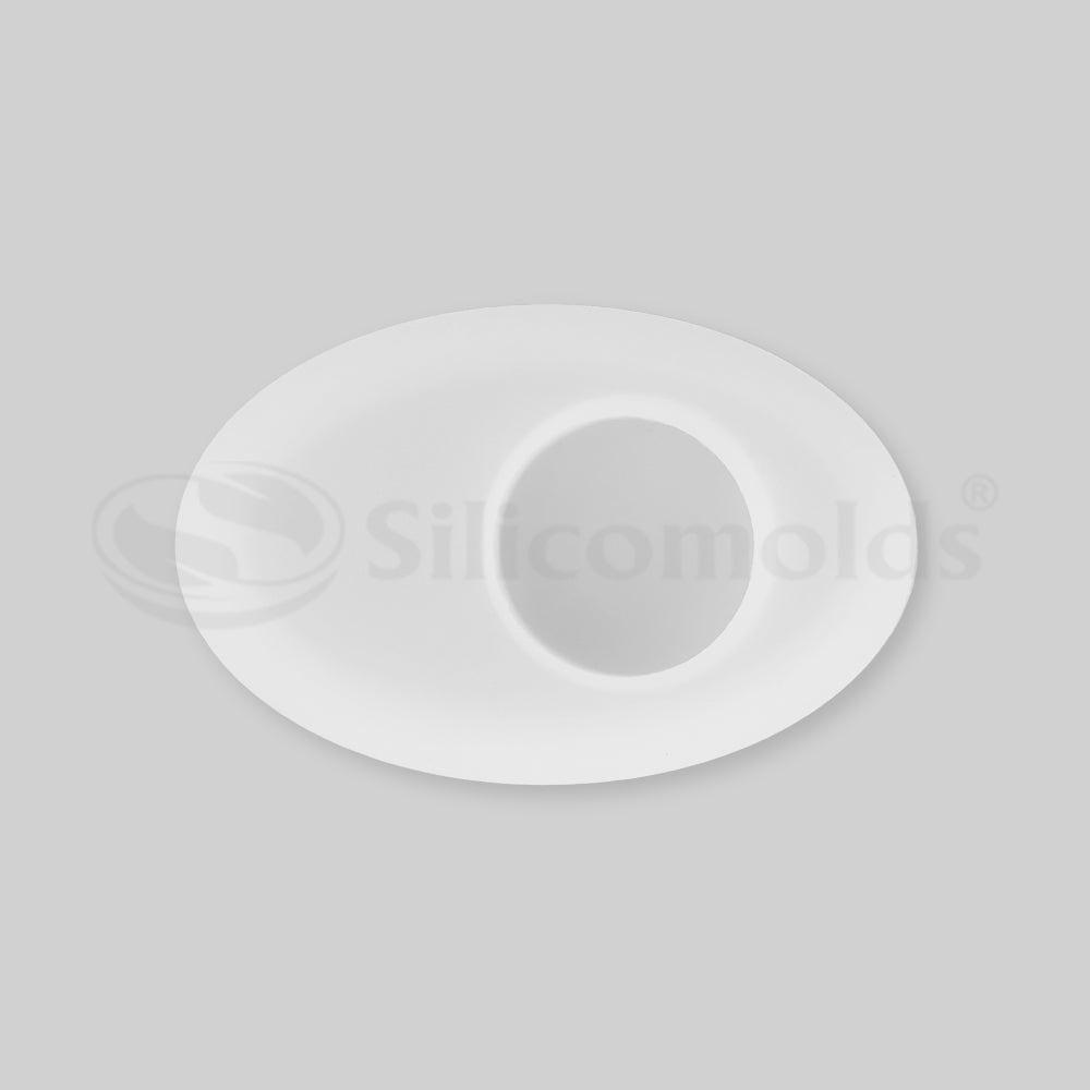 SILICOMOLDS - PEBBLE SHAPE - TEALIGHT CANDLE HOLDER MOLD - URP154- RM