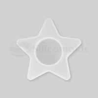SILICOMOLDS - 3" STAR SHAPE TEALIGHT CANDLE HOLDER MOLD - URP160- RM