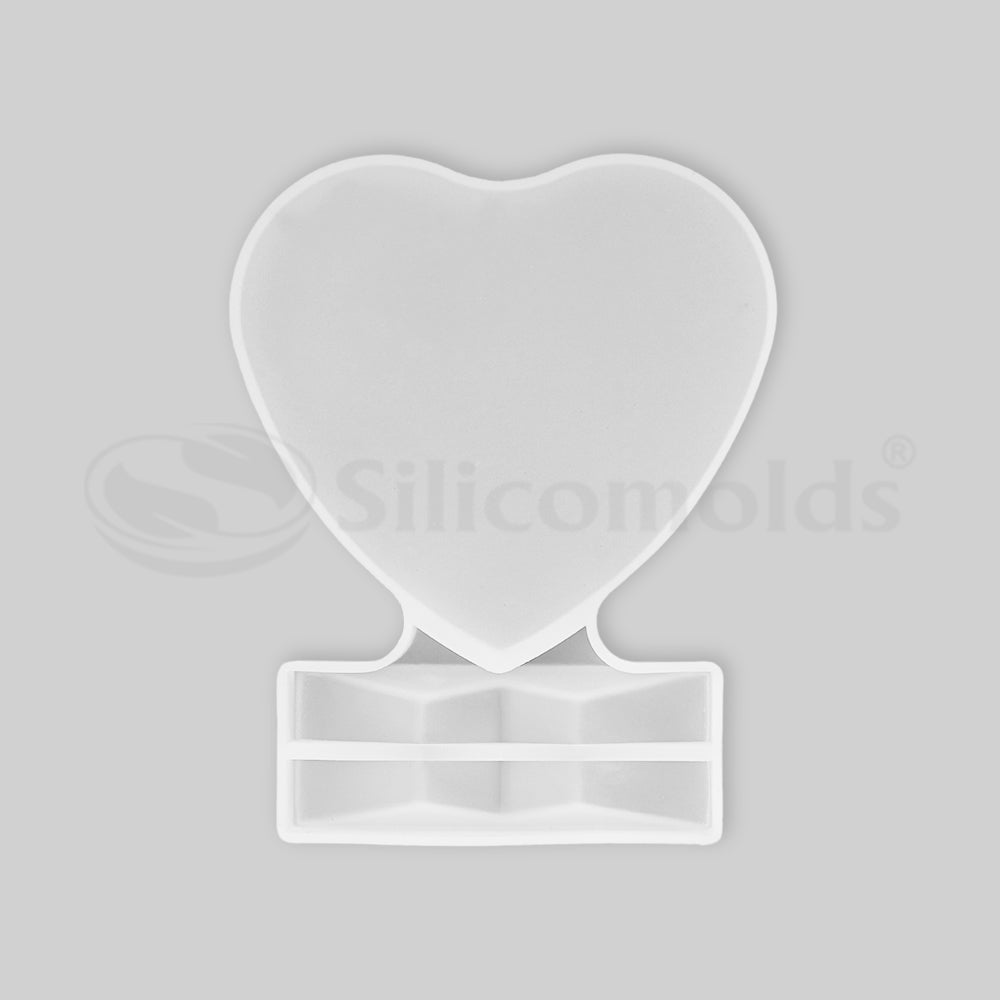 Silicomolds Heart Shape Photo Frame Mold URP172RM