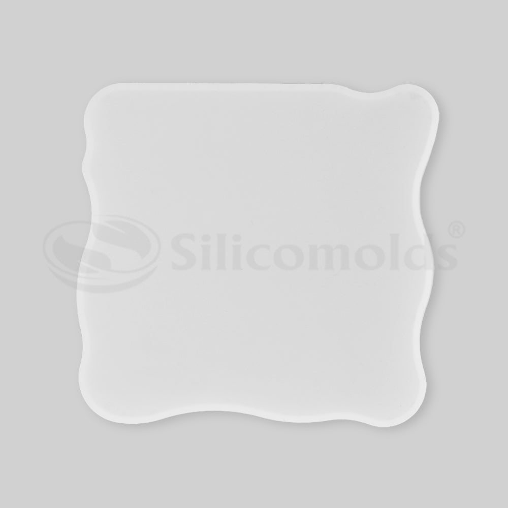 "SILICOMOLDS - 3.8"" X 3.8 X 5MM"" AGATE SQUARE MOLD - URP166-RM