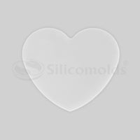 SILICOMOLDS - 4" X 5MM HEART SHAPE COASTER URP243-RM