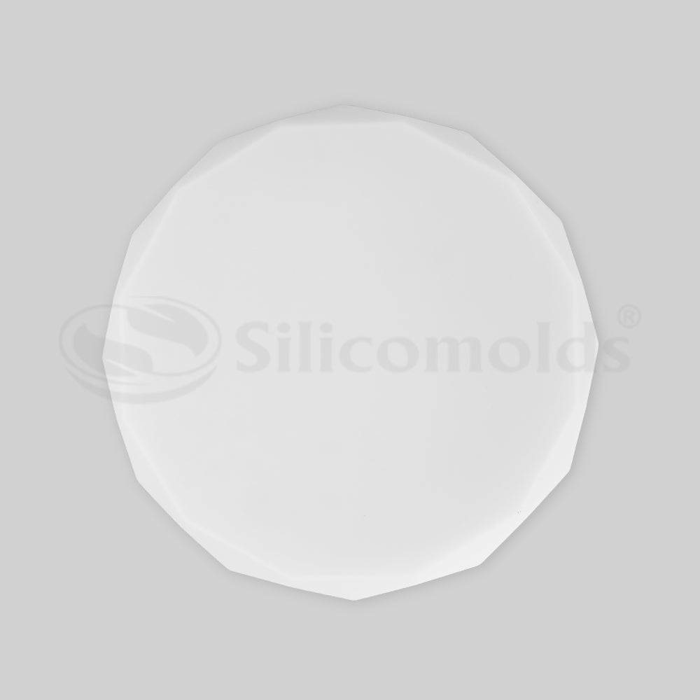 SILICOMOLDS - 14" DIAMOND CUT EDGE COASTER /TRAY MOLD - URP216-RM