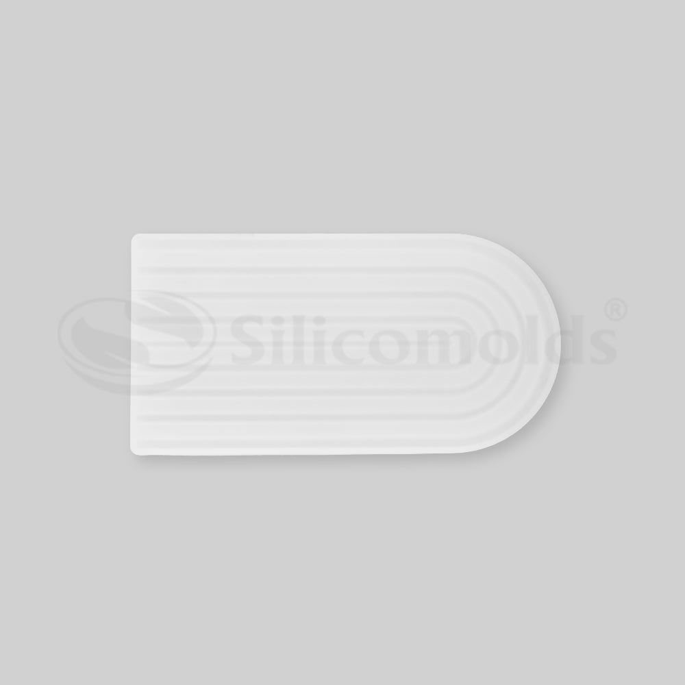 SILICOMOLDS - 4" X 8" SEMI OVAL MOLD - URP168-RM