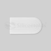 SILICOMOLDS - 4" X 8" SEMI OVAL MOLD - URP168-RM