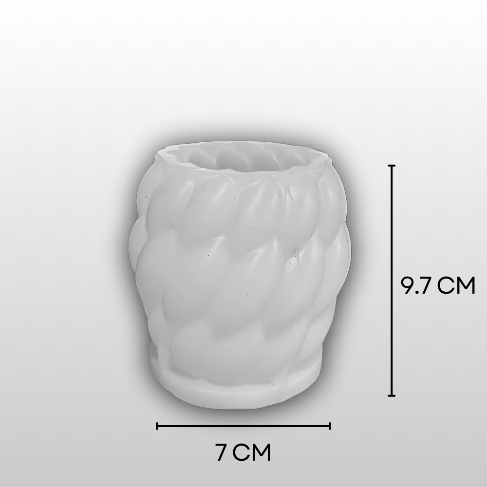 SILICOMOLDS-3D Twirl Raindrop Candle Mold-CM038