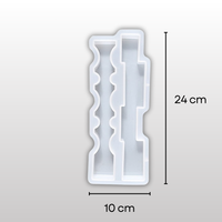 SILICOMOLDS Wavy Strip Candle Mold CM012