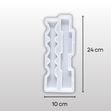 SILICOMOLDS Wavy Strip Candle Mold CM012