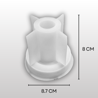 SILICOMOLDS -Round Candle Mold Holder High-CM029
