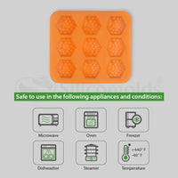 SILICOMOLDS - 70gms-Honey Bee – 9 Cavities Silicone Soap Mold -URP042SM