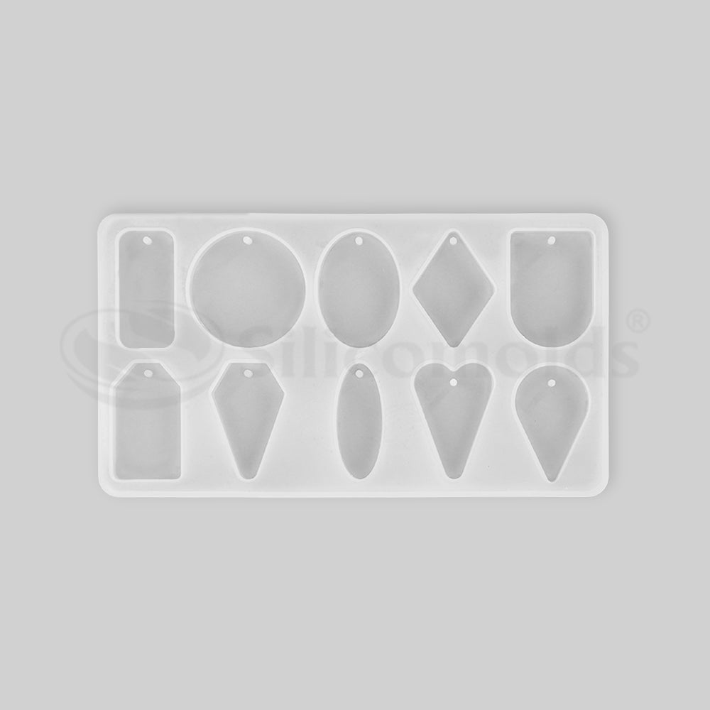 "SILICOMOLDS - PENDANT MOLD - 10 CAVITY - URP051 - RM"