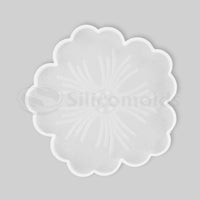 "SILICOMOLDS - 4.5 " X 7mm - FLOWER COASTER MOLD - URP105- RM"