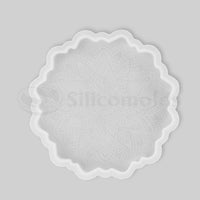 "SILICOMOLDS - 4" X 8mm MANDALA COASTER MOLD - URP106-RM"